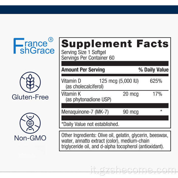 Supplemento di vitamina D3 organica per una funzione sana immune